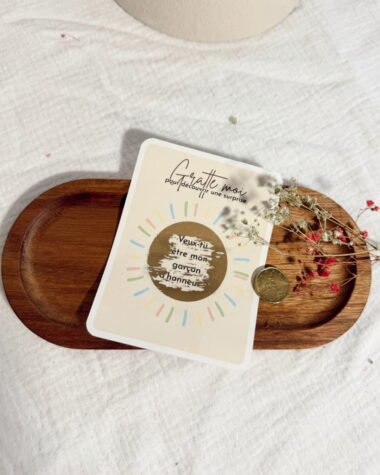 Carte annonce mariage à gratter Rainbow