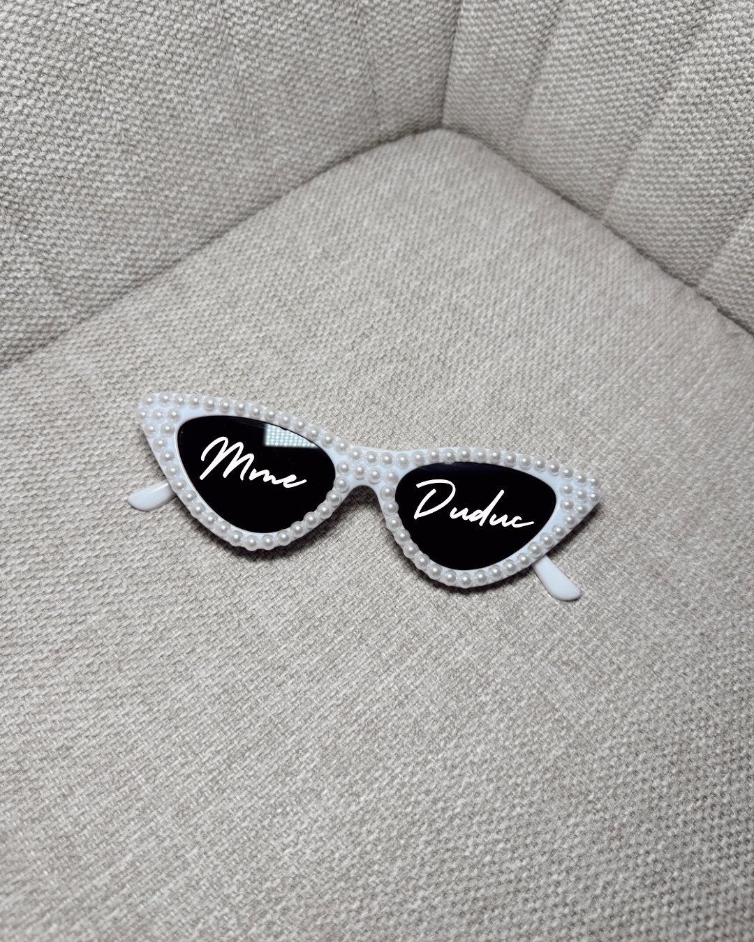 Lunettes perles personnalisées mariage – Image 2