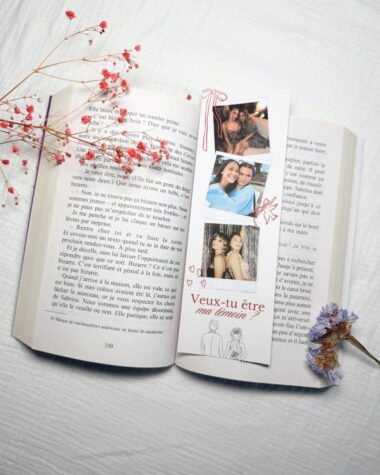 Marque-page demande mariage