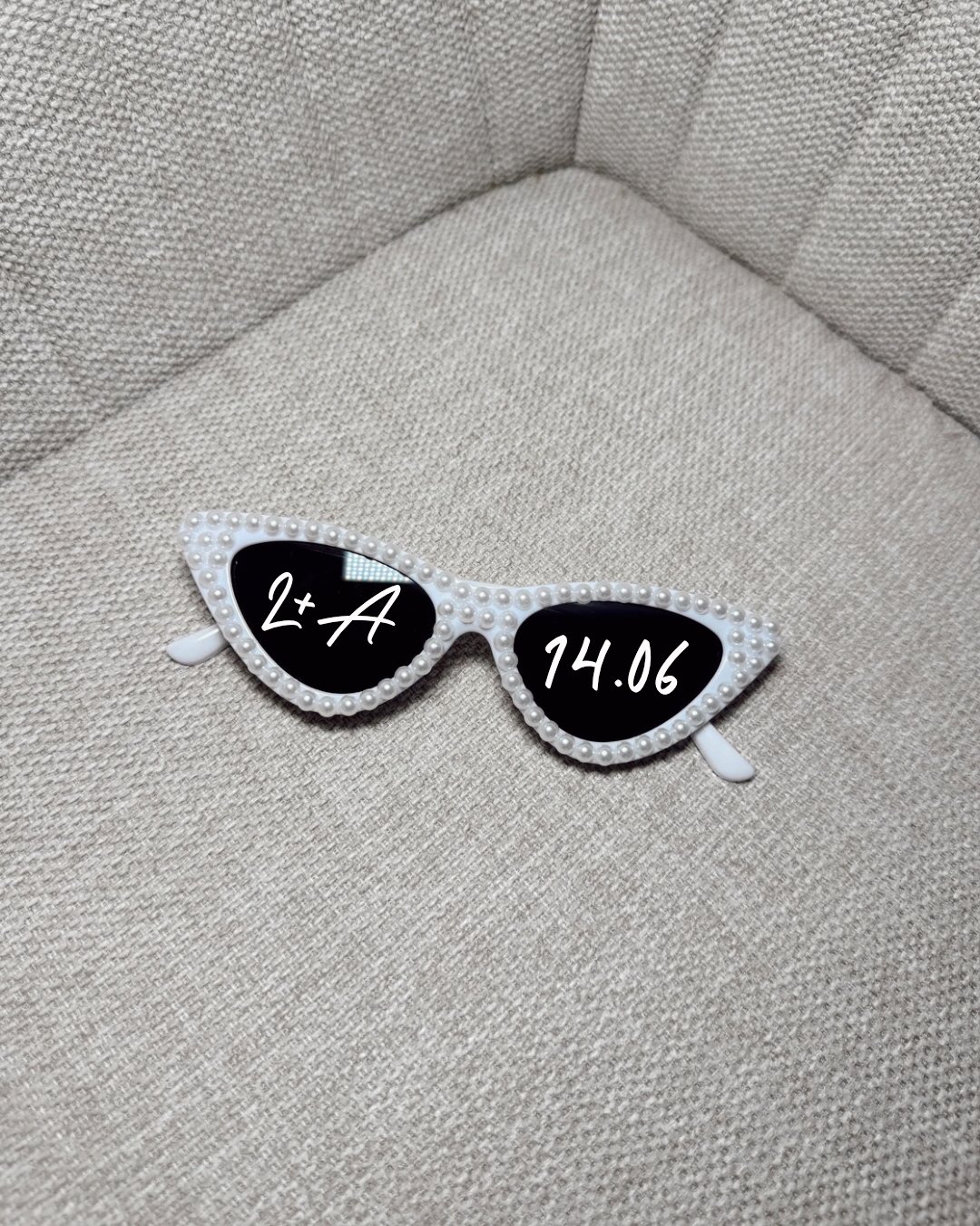 Lunettes perles personnalisées mariage – Image 3