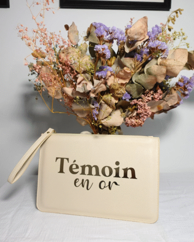 Pochette témoin en or