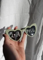 Lunettes cœur personnalisées mariage – Image 3