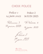 Ruban bouquet mariée en lin personnalisé – Image 8