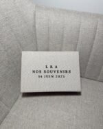Boîte photo effet lin personnalisée – format 10x15 cm – Image 2