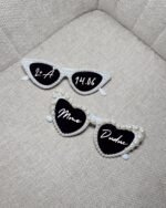 Lunettes perles personnalisées mariage