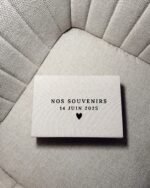 Boîte photo effet lin personnalisée – format 10x15 cm